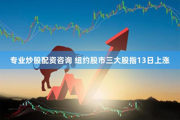 专业炒股配资咨询 纽约股市三大股指13日上涨